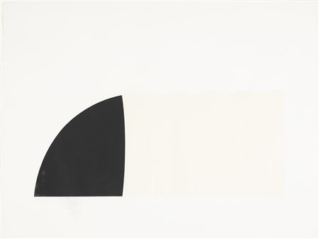 BURRI ALBERTO (1915 - 1995) Nero e bianco 2. 1969. Calcografia e collage. Cm...