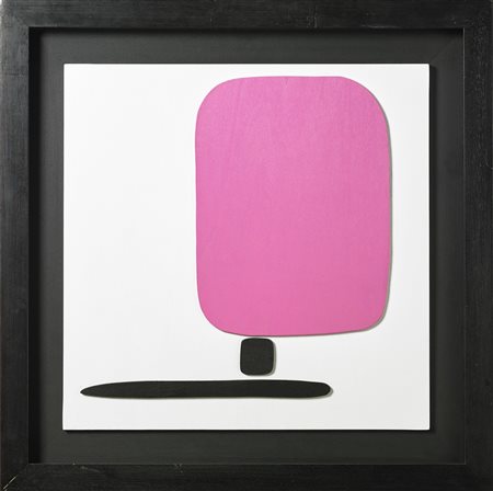 MUNARI BRUNO (1907 - 1998) Senza titolo. 1950. Tecnica mista e collage su...