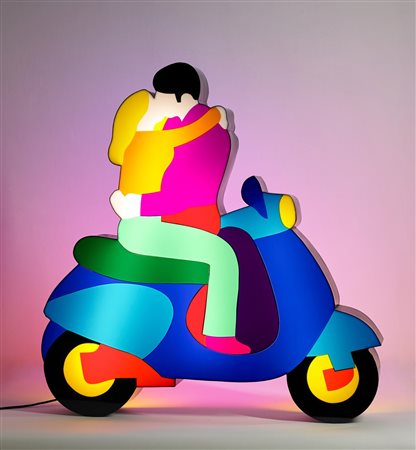 LODOLA MARCO (n. 1955) Vespa. Neon perspex e smalti. Cm 100,00 x 100,00 x...