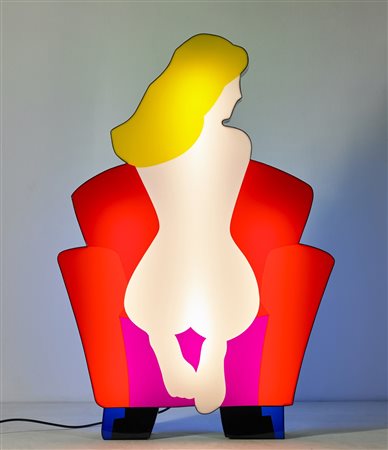 LODOLA MARCO (n. 1955) Pin up. Neon perspex e smalti. Cm 75,00 x 110,00 x...