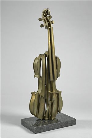 ARMAN FERNANDEZ (1928 - 2005) Omaggio a Boccioni. 1977. Bronzo. Cm 16,00 x...