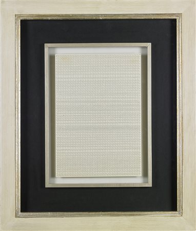 DADAMAINO (1935 - 2004) Alfabeto della mente - Lettera 11. 1978. Tecnica...