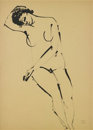 HALAS JOZEF (1927 - 2015) Senza titolo. Tecnica mista su carta. Cm 30,00 x...