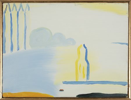 GUIDI VIRGILIO (1891 - 1994) Bacino di San. Marco. Olio su tela . Cm 25,00 x...