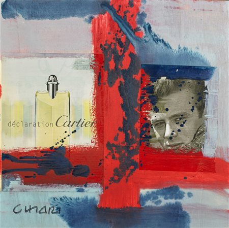 CHIARI GIUSEPPE (1926 - 2007) Senza titolo. tecnica mista collage su tavola....