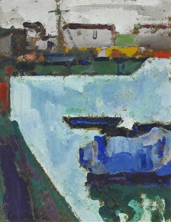 CANTATORE DOMENICO (1906 - 1998) Senza titolo. Olio su faesite. Cm 45,00 x...