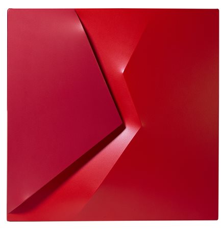 AMADIO GIUSEPPE (n. 1944) Icoe. Acrilico su tela estroflessa. Cm 100,00 x...