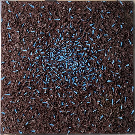 ARDOVINO ROBERTO (n. 1952) Effetto ottico. . 1998. Tecnica mista su tela. Cm...