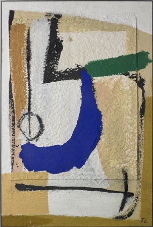 CASCELLA TOMMASO (n. 1951) Senza titolo. Tecnica mista e applicazioni su...