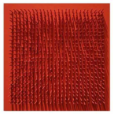 AUBERTIN BERNARD (1934 - 2015) Tableau Clous. 1970. Chiodi su tavola. Cm...