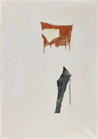 RACITI MARIO (n. 1934) Presenze e assenze. 1974. Acrilico su tela. Cm 70,00 x...