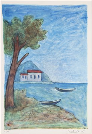 CARRA' CARLO (1881 - 1966) Senza titolo. Litografia. Cm 34,00 x 49,00. 43/46....