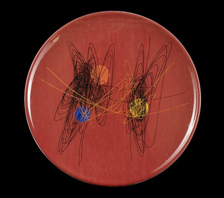 CRIPPA ROBERTO GAETANO (1921 - 1972) Spirali. 1950. Serigrafia su ceramica....