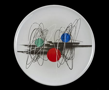 CRIPPA ROBERTO GAETANO (1921 - 1972) Spirali. 1950. Serigrafia su ceramica....