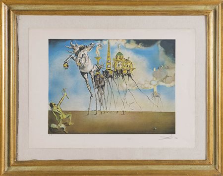 Salvador Dalí (Figueres 1904 - 1989), “La tentazione di Sant’Antonio”, 1981....