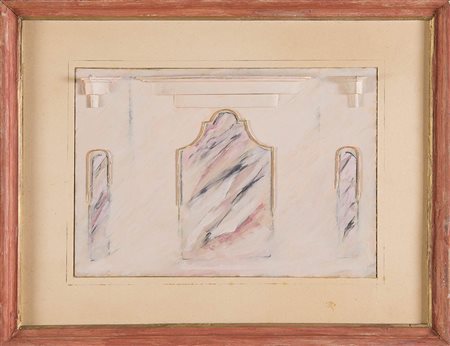 Maurizio Ligas (Treviso 1951 - Siena 2005), “Marmo”, 1981. Acrilico su...