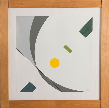 Luigi Veronesi (Milano 1908 - Milano 1998), “Composizione”, 1977. Litografia...