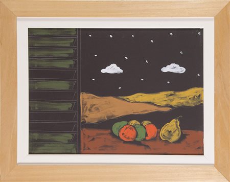 Tano Festa (Roma 1938 - Roma, 1988), “Natura morta”, 1986. Acrilico su tela,...