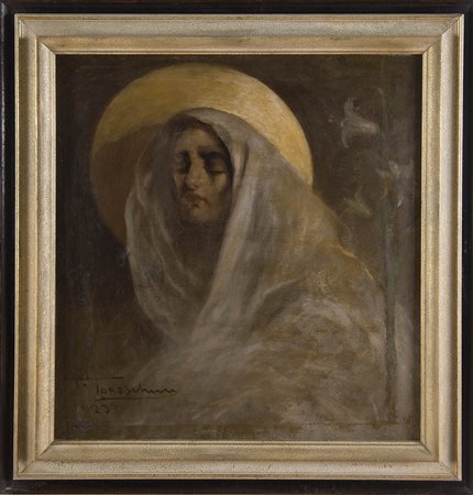 Piero Todeschini (Milano 1888 - Lecco 1945), “Figura”, 1929. Olio su tela,...