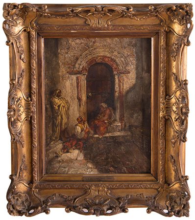 Alexandre-Gabriel Decamps (Parigi 1803 - Fontainebleau 1860), “Scena...