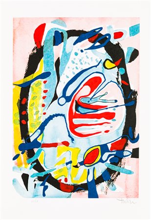 WLADIMIRO TULLI (1922-2003)L'isola feliceLitografiacm 50,5x35Firma e...