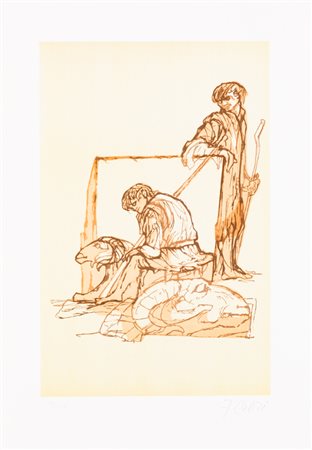 FABRIZIO CLERICI (1913-1993)Senza TitoloLitografiacm 49x34Firma e numerazione...