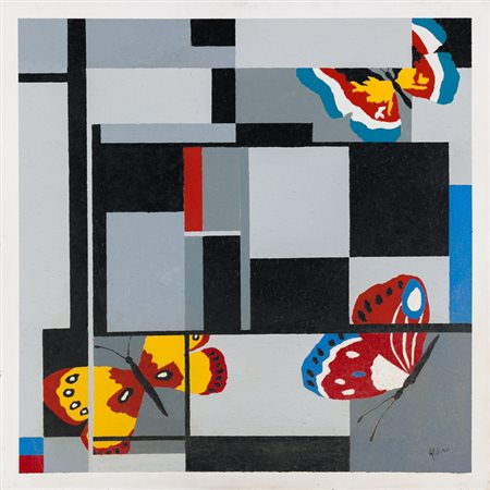 ALVARO CATTANEO (1938)Senza TitoloTecnica mista su telacm 100x100x4Firma al...