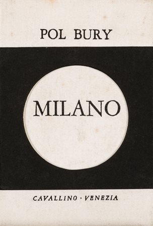 POL BURY (1922-2005)Milano, 1967Libro d'arte a fisarmonica Copertina in...