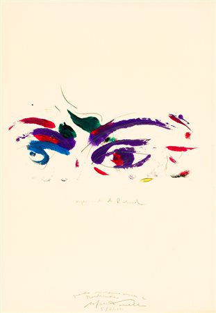 STEFANO TONELLI (1957)Negli occhi di Rimbaud, 1991Tecnica mista su cartacm...
