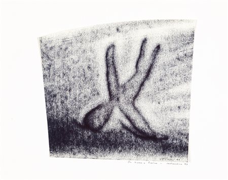 STEFANO TONELLI (1957)Senza Titolo, 1993Tecnica mista su cartoncino applicato...