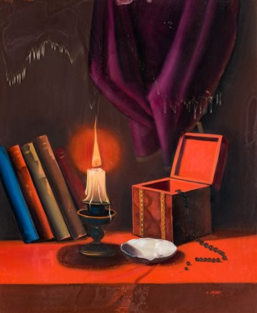 ADRIANO GAJONI (1913-1965)Senza TitoloOlio su masonitecm 59x49Firma al fronte