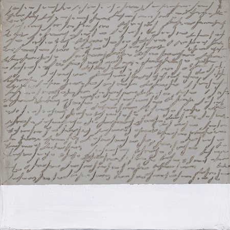 ALFREDO RAPETTI (1961)Cemento con banda bianca, 2006Tecnica mista e cemento...