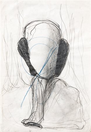 GIACINTO CERONE (1957-2004)Senza TitoloMatite e pastelli su cartacm...