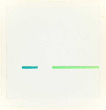 ANTONIO CALDERARA (1903-1978)Senza Titolo, 1973Litografiacm 15,8x15,8Sigla...