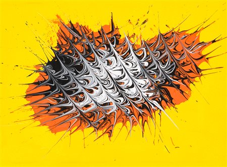 GABRIELE PAPAGNA (1986)Senza TitoloOlio su cartone telatocm 18x24Firma al retro