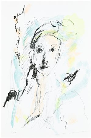 ERNESTO TRECCANI (1920-2009)RagazzaLitografiacm 50x35Firma e numerazione...