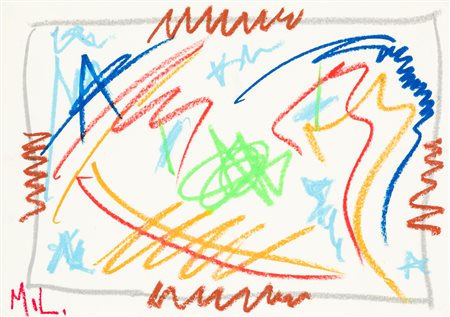 ANONIMOSenza TitoloTecnica mista e pastelli su cartacm 29,5x41,5