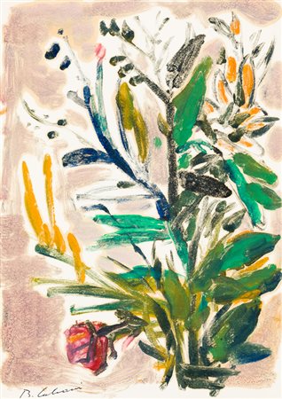 BRUNO CALVANI (1904-1985)Senza Titolo, 1955Litografiacm 36x25Firma al...