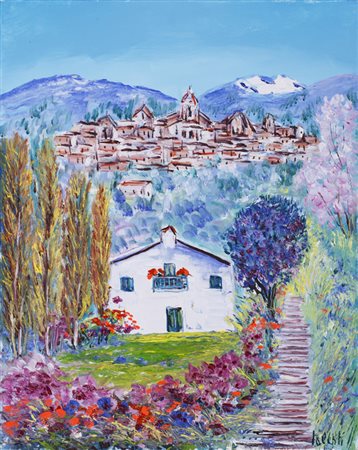 ANTONIO IALENTI (1937)Cascinale a Varzi (PV)Olio su telacm 50x40Firma al...