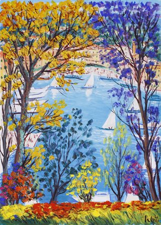 ANTONIO IALENTI (1937)Veduta..Olio su telacm 70x50Firma al...