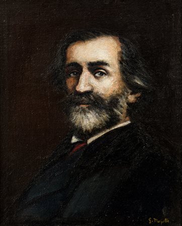 GIOVANNI MASETTISenza TitoloTecnica mista su telacm 55x44,5Firma al fronte