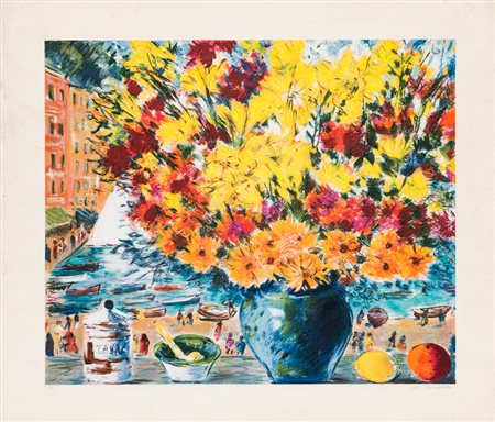 MICHELE CASCELLA (1892-1989)Senza TitoloLitografiacm 68x79Firma e numerazione...