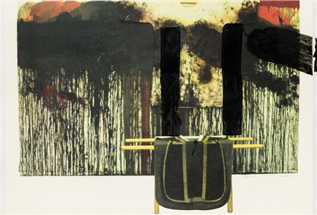 HERMANN NITSCH (1938)Ubermalte bild-lithographien, 1991Litografia su...