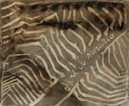 FRANCA PISANI (1956)Oltre il sipario, 2017Ossidi e lacca su telacm...