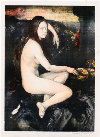 ROMANO STEFANELLI (1931-2016)Senza TitoloLitografiacm 75,5x55Firma e...