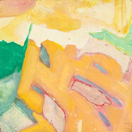 VERONICA MENGHIInizio di Primavera, 2001Olio su telacm 30x30x3Firma, titolo e...