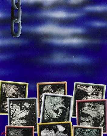 MARIO BENEDETTI (1938)Al confine di un paesaggio, 1972Olio su telacm...