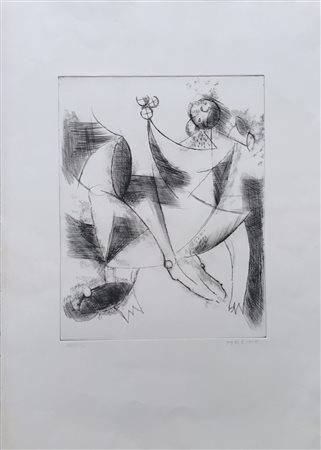 MARINI MARINO Pistoia 1901 - Viareggio 1980 Senza titolo, '60 Incisone a...