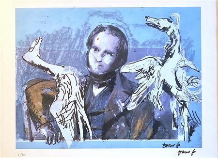 FO DARIO Sangiano 1926 - Milano 2016 Senza titolo litografia su carta 50x70...