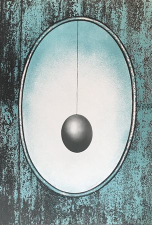 GUARIENTI CARLO Treviso 1923 - Campiello 1981 Il pendolo litografia su carta...